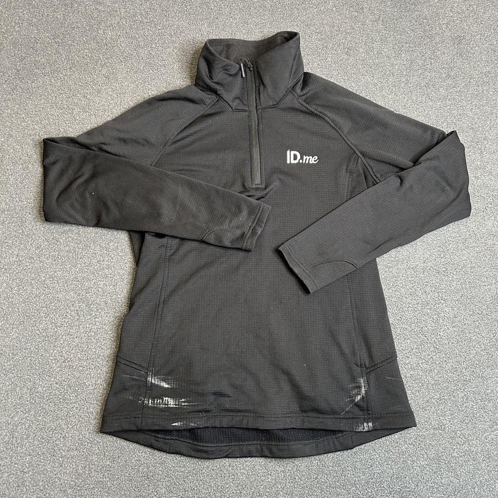The North Face Pullover Womens Medium Black 1/4 Zip Mock Neck Long Sleeve Raglan